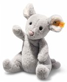 Steiff 056246 - Cheesy Maus, sitzend, hellgrau, Plüsch, 19 cm