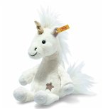 Steiff 067655 - Unica Schlenker-Einhorn, sitzend, weiß, Plüsch, 20 cm