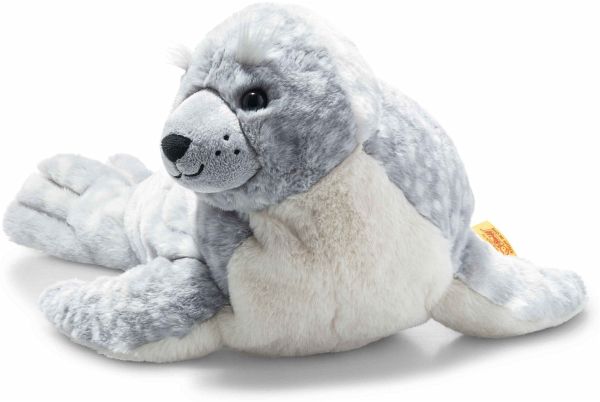 Steiff 063916 - Aila Robbe, eisblau/weiß, Plüsch, 40 cm