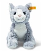 Steiff 067051 - Cassie Katze, sitzend, eisblau/weiss, Plüsch, 26 cm