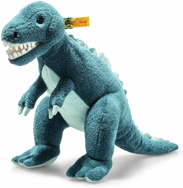 Steiff 067129 - Thaisen T-Rex, stehend, petrol, Dino, Plüsch, 35 cm Steiff 067129 - Thaisen T-Rex, stehend, petrol, Dino, Plüsch, 35 cm