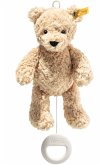 Steiff 242458 - Jimmy Teddybär Spieluhr (Melodie: Guter Mond), beige, Plüsch, 26 cm Steiff 242458 - Jimmy Teddybär Spieluhr (Melodie: Guter Mond), beige, Plüsch, 26 cm