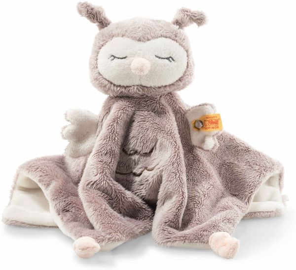 Steiff 241857 - Ollie Eule Schmusetuch, rosabraun/beige, Plüsch, 26 cm Steiff 241857 - Ollie Eule Schmusetuch, rosabraun/beige, Plüsch, 26 cm