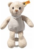 Steiff 242779 - Noah Teddybär Spieluhr (Melodie: Weißt du wieviel Sternlein), GOTS Plüsch/Stoff, beige, 23 cm Steiff 242779 - Noah Teddybär Spieluhr (Melodie: Weißt du wieviel Sternlein), GOTS Plüsch/Stoff, beige, 23 cm