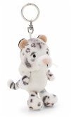 NICI 62400 - Wild Winter, Schneeleopard Eleni Snowbell, Plüsch, Schlüssenanhänger, 10 cm
