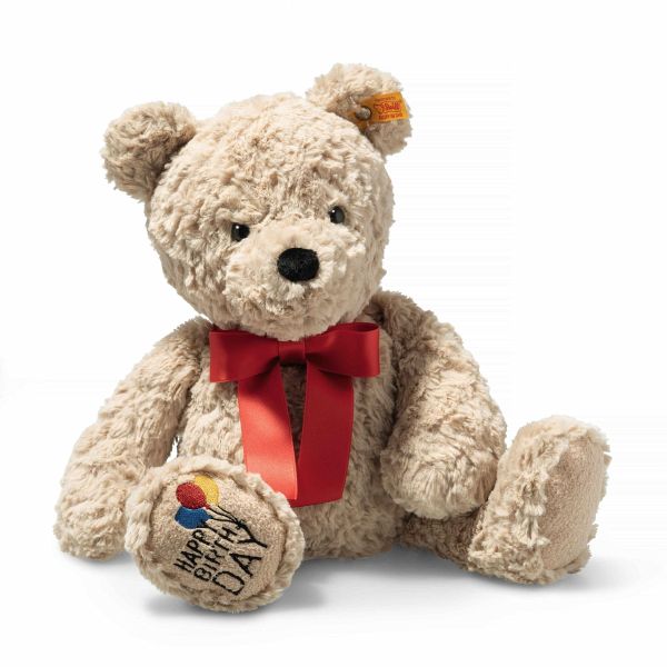 Steiff 114069 - Jimmy Teddybär 'Happy Birthday', Plüsch, beide, 35 cm Steiff 114069 - Jimmy Teddybär 'Happy Birthday', Plüsch, beide, 35 cm