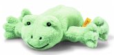 Steiff 242618 - Floppy Cappy Frosch, liegend, grün, Plüsch, 20 cm