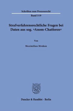 Cover Strafverfahrensrechtliche Fragen bei Daten aus sog. 