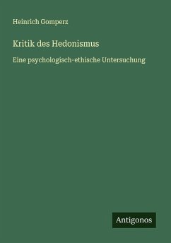 Cover Kritik des Hedonismus