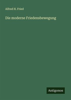 Die moderne Friedensbewegung Cover Die moderne Friedensbewegung