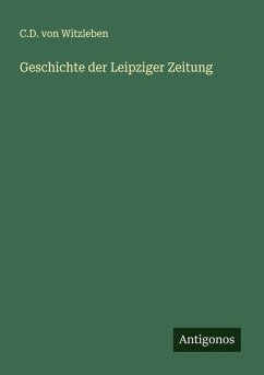 Cover Geschichte der Leipziger Zeitung