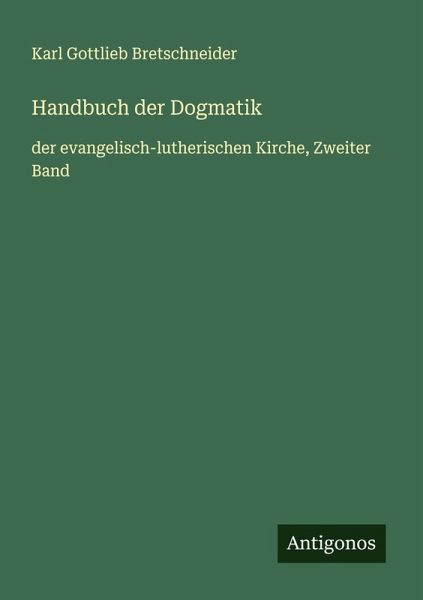 Handbuch der Dogmatik