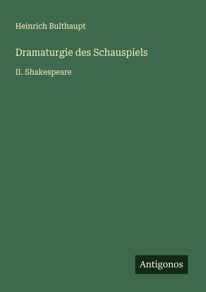 Dramaturgie des Schauspiels Dramaturgie des Schauspiels