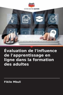 Cover Évaluation de l'influence de l'apprentissage en ligne dans la formation des adultes