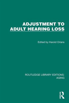Cover Adjustment to Adult Hearing Loss