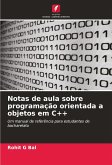 Notas de aula sobre programação orientada a objetos em C++