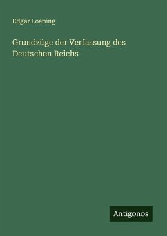 Cover Grundzüge der Verfassung des Deutschen Reichs