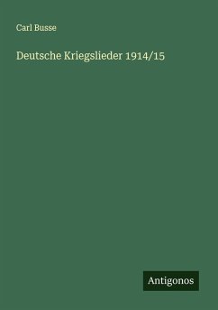 Cover Deutsche Kriegslieder 1914/15