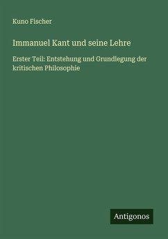 Cover Immanuel Kant und seine Lehre