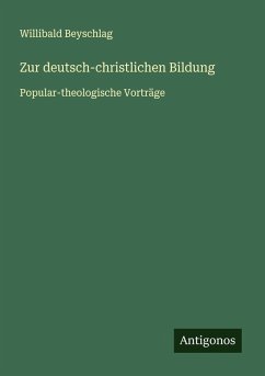 Cover Zur deutsch-christlichen Bildung