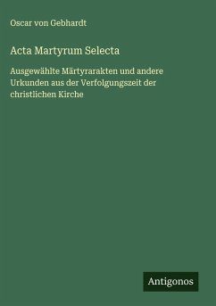Cover Acta Martyrum Selecta
