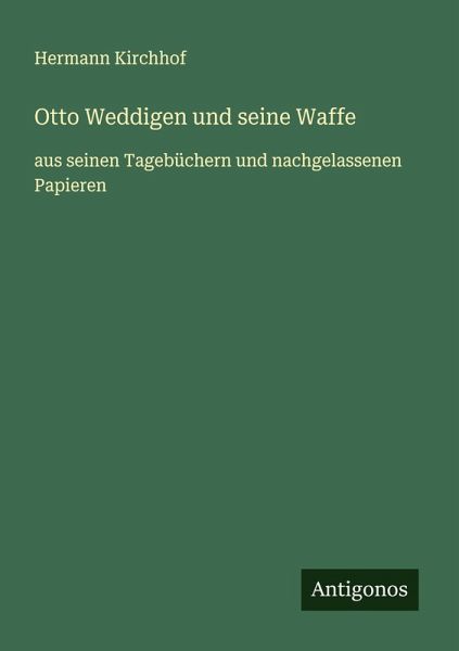 Otto Weddigen und seine Waffe