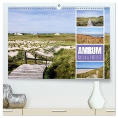 Amrum: Natur und Freiheit (hochwertiger Premium Wandkalender 2026 DIN A2 quer), Kunstdruck in Hochglanz
