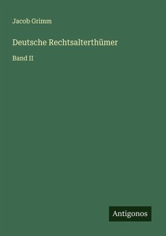 Cover Deutsche Rechtsalterthümer