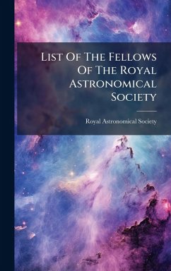 Cover List Of The Fellows Of The Royal Astronomical Society