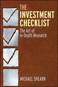 The Investment Checklist - Shearn, Michael