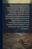 Nauwkeurigen Lyste, Vervattende Verscheyde Persoonen Inwoonders Der Stad Lier, De Gene Onder Het Bestier Ende Bevelens Der Aenhangers Van Den Ondeugenden H. Van Der Noot Ende Deszelfs Medemakkers Hebben Uytgewerkt Alle Soorten Van Grauwel-stukken, ... Nauwkeurigen Lyste, Vervattende Verscheyde Persoonen Inwoonders Der Stad Lier, De Gene Onder Het Bestier Ende Bevelens Der Aenhangers Van Den Ondeugenden H. Van Der Noot Ende Deszelfs Medemakkers Hebben Uytgewerkt Alle Soorten Van Grauwel-stukken, ...