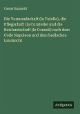 Die Vormundschaft (la Tutelle), die Pflegschaft (la Curatelle) und die Beistandschaft (le Conseil) nach dem Code Napoleon und dem badischen Landrecht