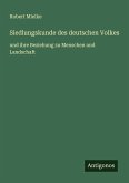 Siedlungskunde des deutschen Volkes Siedlungskunde des deutschen Volkes