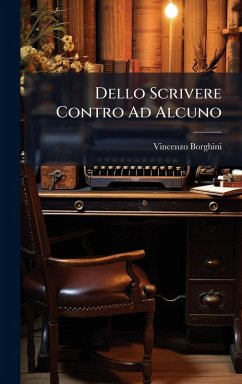 Cover Dello Scrivere Contro Ad Alcuno