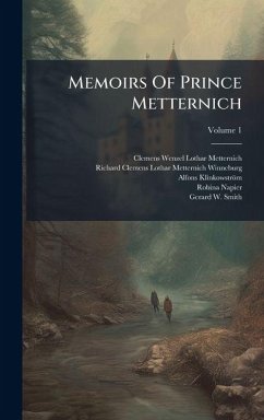 Cover Memoirs Of Prince Metternich