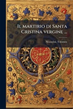 Cover Il martirio di Santa Cristina vergine ...