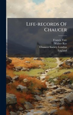 Cover Life-records Of Chaucer