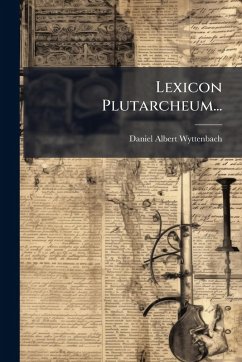 Cover Lexicon Plutarcheum...