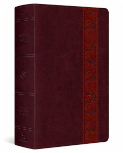 Cover ESV Giant Print Personal Size Bible, Red Letter (Trutone, Mahogany, Trellis Design)
