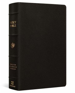 Cover ESV Giant Print Personal Size Bible, Red Letter (Buffalo Leather, Deep Brown)