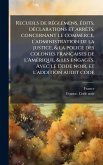 Recueils de rÃ(c)glemens, Ã(c)dits, dÃ(c)clarations et arrÃats, concernant le commerce, l'administration de la justice, & la police des colonies françaises de l'AmÃ(c)rique, & les engagÃ(c)s. Avec le Code noir, et l'addition audit code Recueils de rÃ(c)glemens, Ã(c)dits, dÃ(c)clarations et arrÃats, concernant le commerce, l'administration de la justice, & la police des colonies françaises de l'AmÃ(c)rique, & les engagÃ(c)s. Avec le Code noir, et l'addition audit code