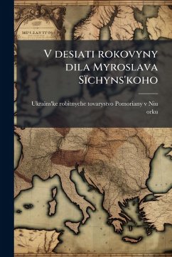 Cover V desiati rokovyny dila Myroslava SÃ¯chyns'koho