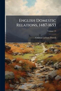 Cover English Domestic Relations, 1487-1653
