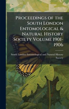 Cover Proceedings of the South London Entomological & Natural History Society Volume 1901-1906