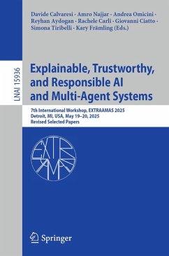 Cover Explainable, Trustworthy, and Responsible AI and Multi-Agent Systems