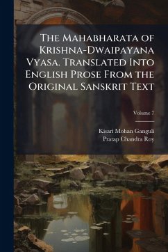 Cover The Mahabharata of Krishna-Dwaipayana Vyasa. Translated Into English Prose From the Original Sanskrit Text