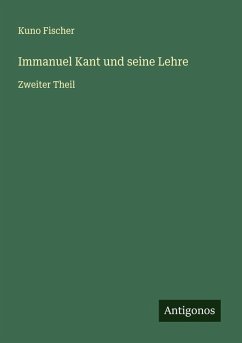 Cover Immanuel Kant und seine Lehre