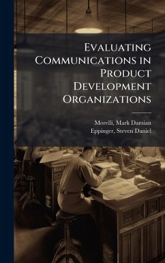 Cover Evaluating Communications in Product Development Organizations
