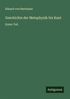 Cover Geschichte der Metaphysik bis Kant