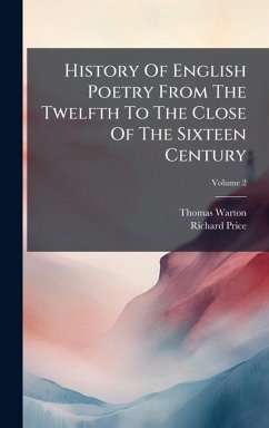 Cover History Of English Poetry From The Twelfth To The Close Of The Sixteen Century